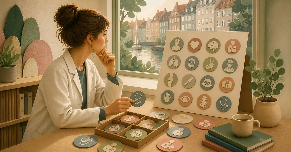 Editorial illustration for: Choosing a medical specialty in Denmark – guide for students