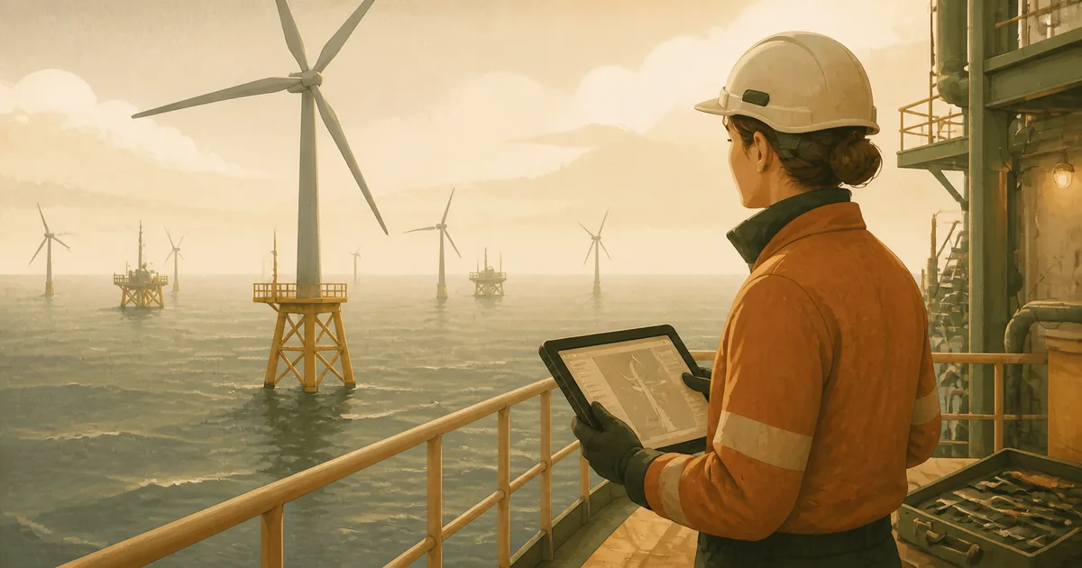 Editorial illustration for: Offshore engineer in Denmark: salary, skills and career