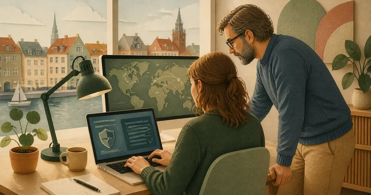 Editorial illustration for: Cybersecurity Career &amp; Salary in Denmark 2026: Complete Guide