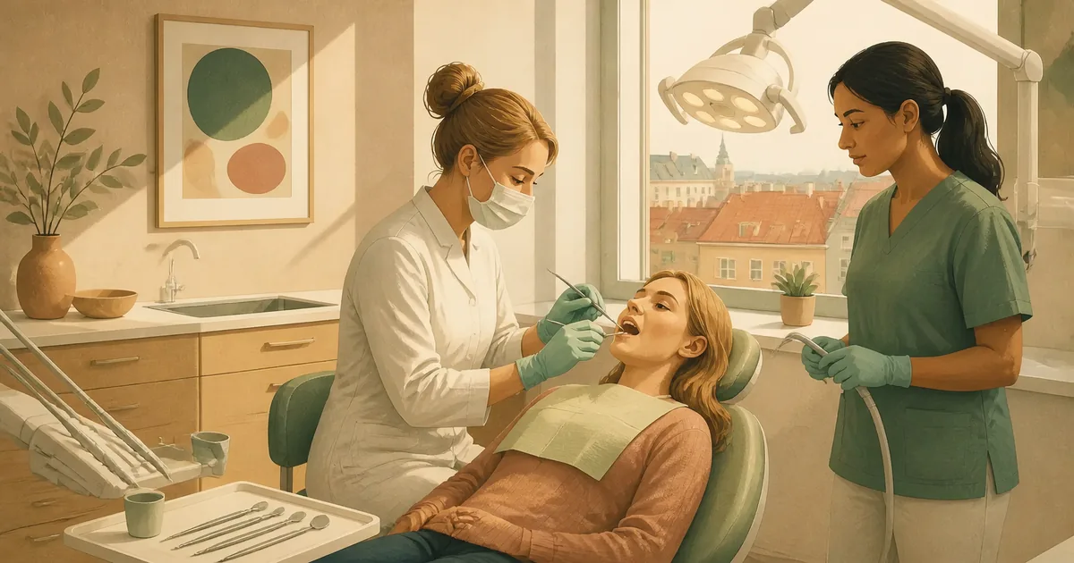 Editorial illustration for: Dentist Salary in Denmark 2026: What Do Dentists Earn?