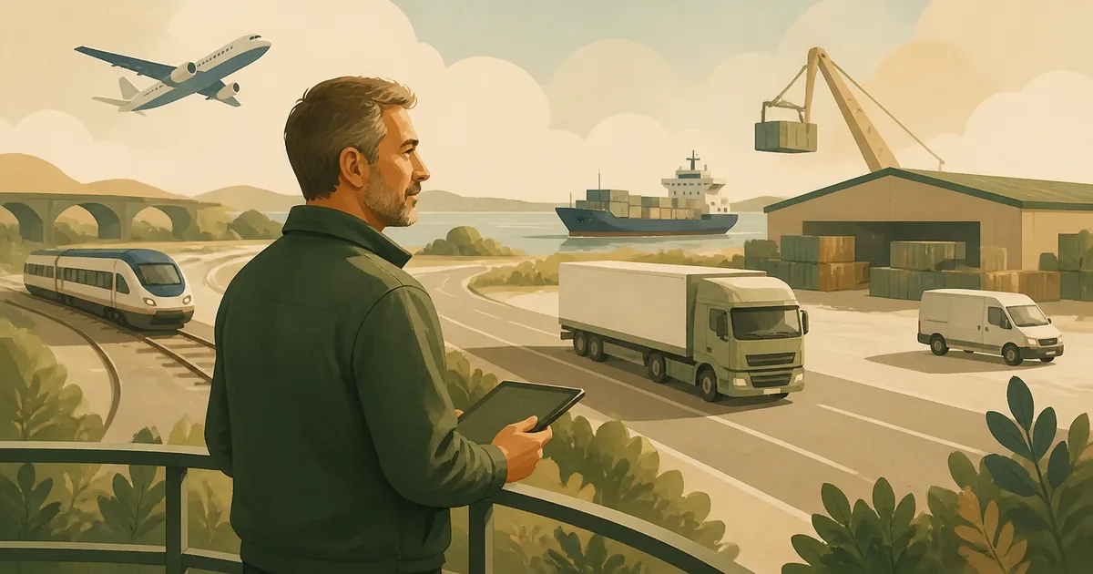 Editorial illustration for: Transport &amp; Logistics Careers in Denmark 2026: Jobs, Salaries and Opportunities