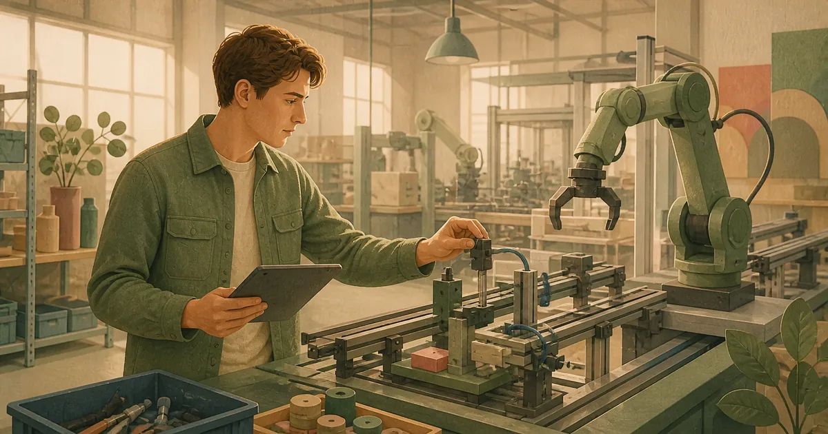 Illustration til: Produktions&shy;ingeniør løn 2026: Hvad tjener produktions&shy;ingeniører?