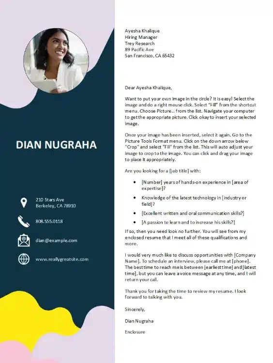 Kreativ ansøgning eksempel