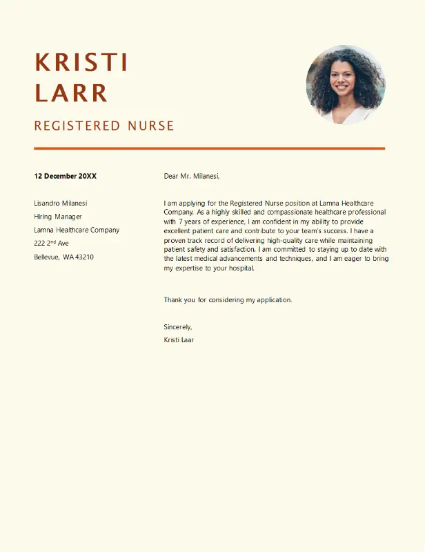 Registreret sygeplejerske ansøgning eksempel alternativ