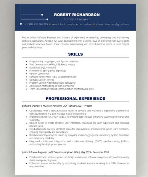 ATS-Optimized CV template