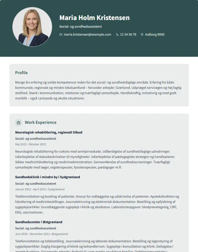 Creative CV template