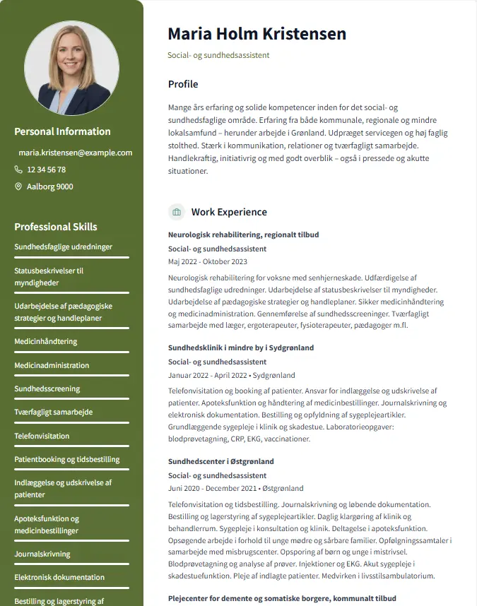 Designer CV template